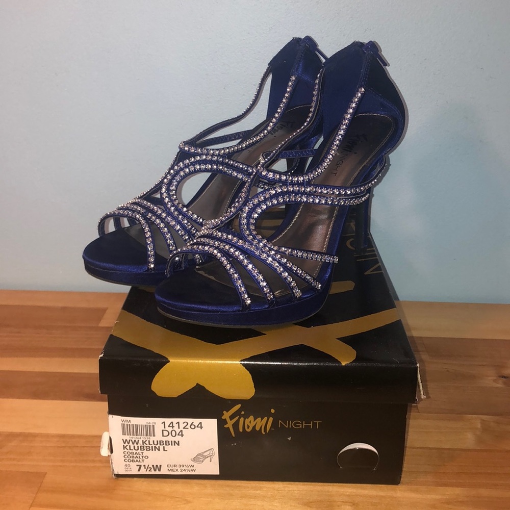 Cobalt Blue Fioni Night Klubbin 3” Heels